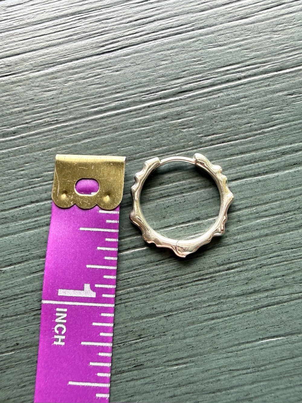 Monica Vinader Siren Muse Ripple Small Hoop Earrings in Sterling Silver - Picture 3 of 4